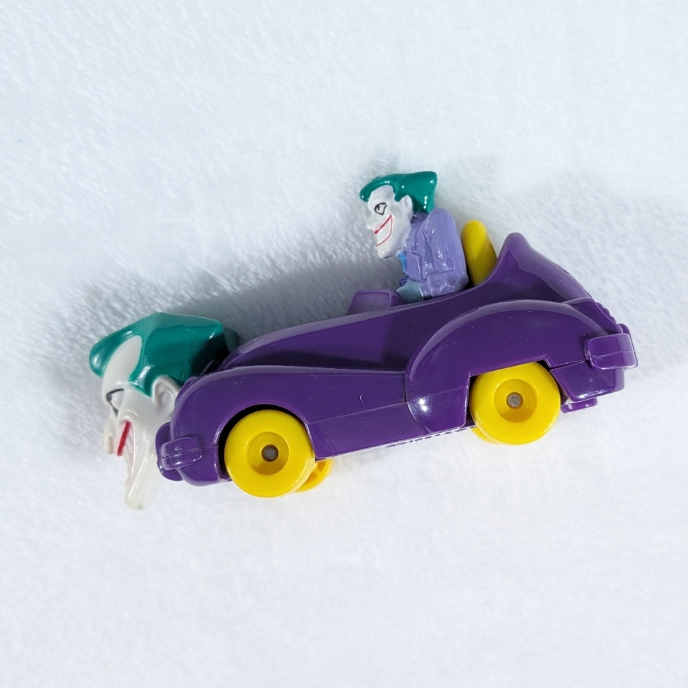 ❤️ 1993 DC Comics Batman Joker Mobile Toy Car McDonald's Happy Meal Kids Meal